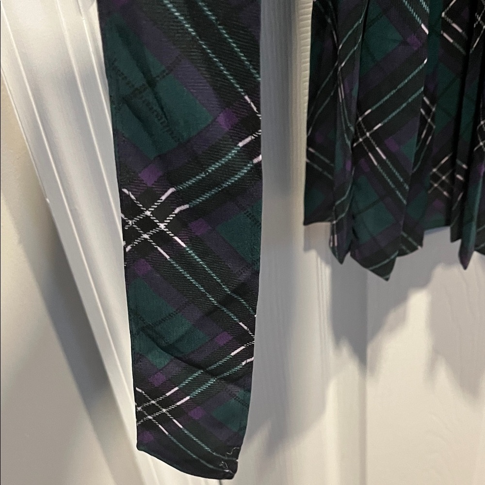 UNTUCKit Green Plaid Long Sleeve Dress With a Belt.Size 16 - Picture 5 of 16